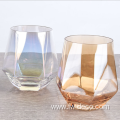 personalized cheap brandy square stemless wine glasses